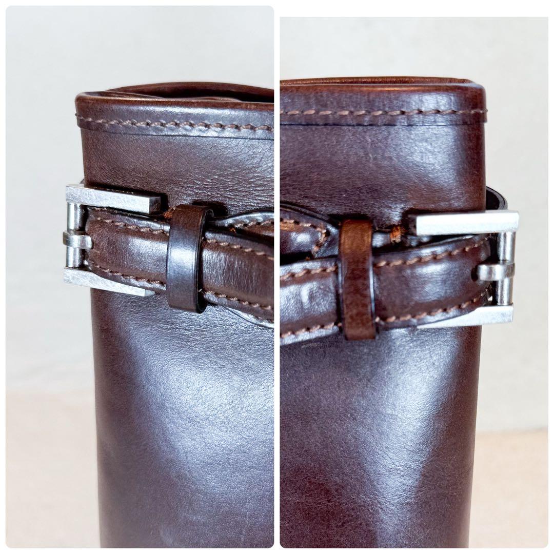 WILDSWANS ワイルドスワンズ ドラッカー レザー トートバッグ ブラウン