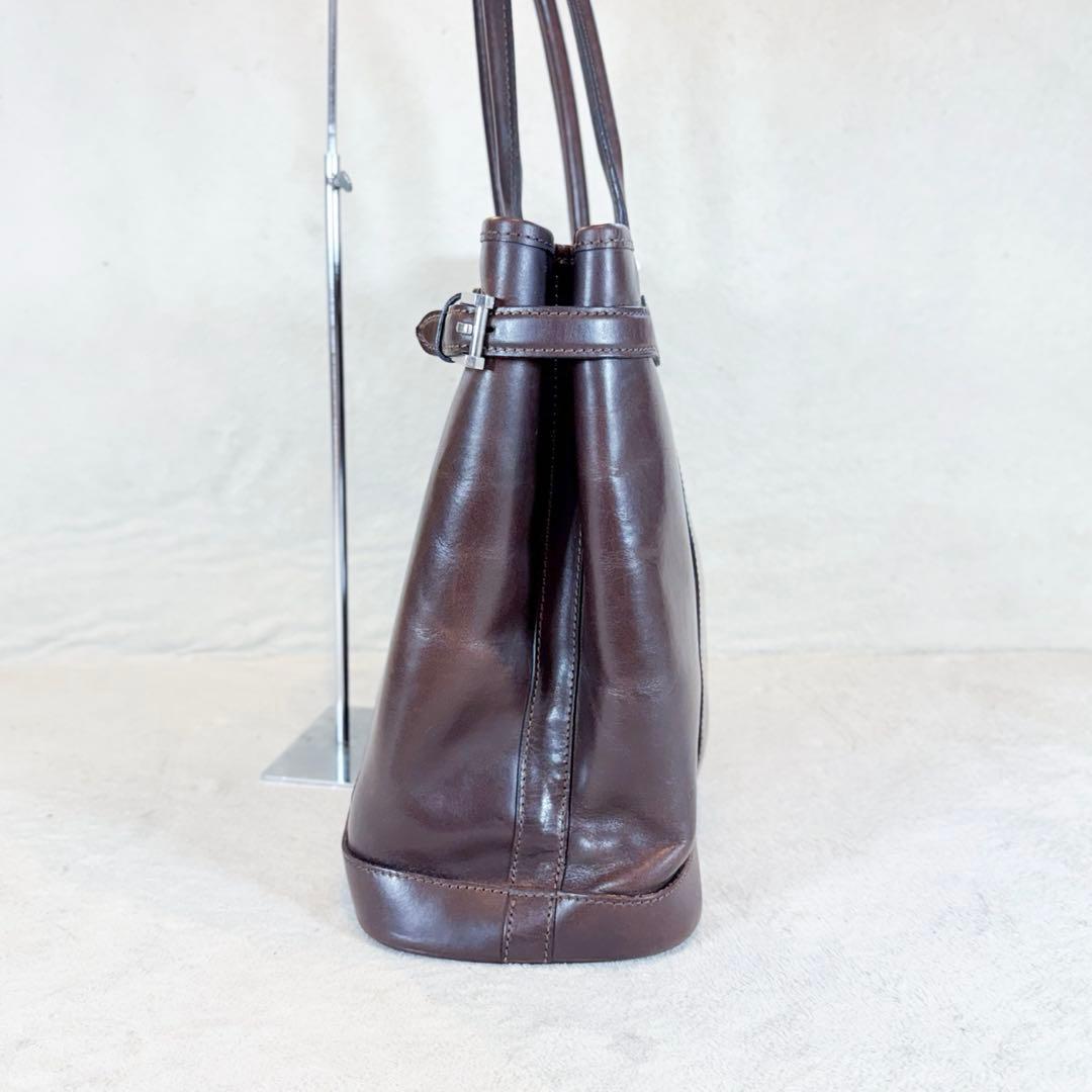 WILDSWANS ワイルドスワンズ ドラッカー レザー トートバッグ ブラウン