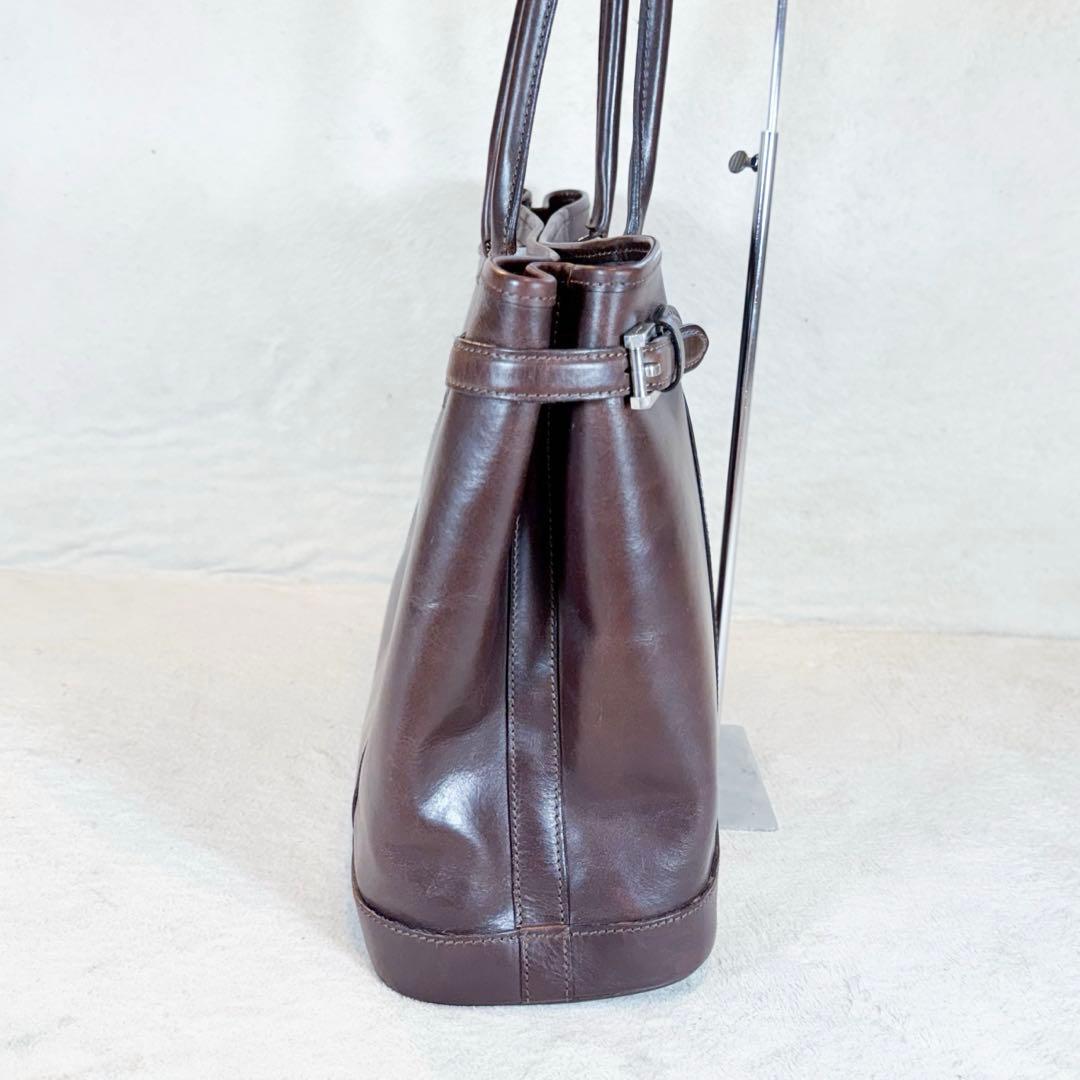 WILDSWANS ワイルドスワンズ ドラッカー レザー トートバッグ ブラウン