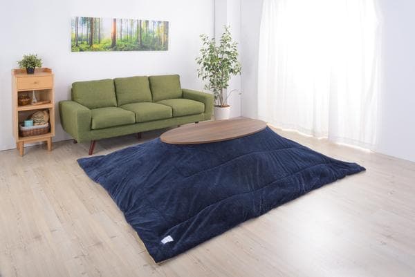 おしゃれ 北欧 暖かい 冬 家族 大型 丸型 こたつテーブル ブラウン