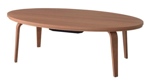 おしゃれ 北欧 暖かい 冬 家族 大型 丸型 こたつテーブル ブラウン