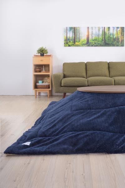 おしゃれ 北欧 暖かい 冬 家族 大型 丸型 こたつテーブル ブラウン