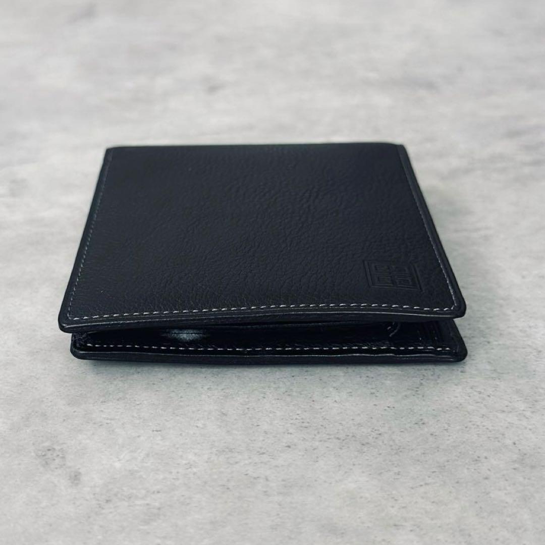 未使用✨GIVENCHY ワンポイント　4Gロゴ　レザー　二つ折り財布 黒