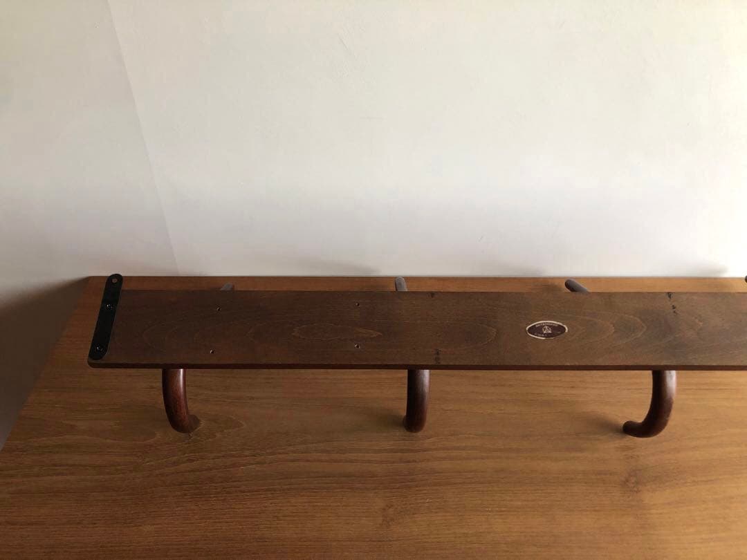 ヴィンテージ 秋田木工社製 壁掛けラック ウォールハンガーラック 帽子掛け