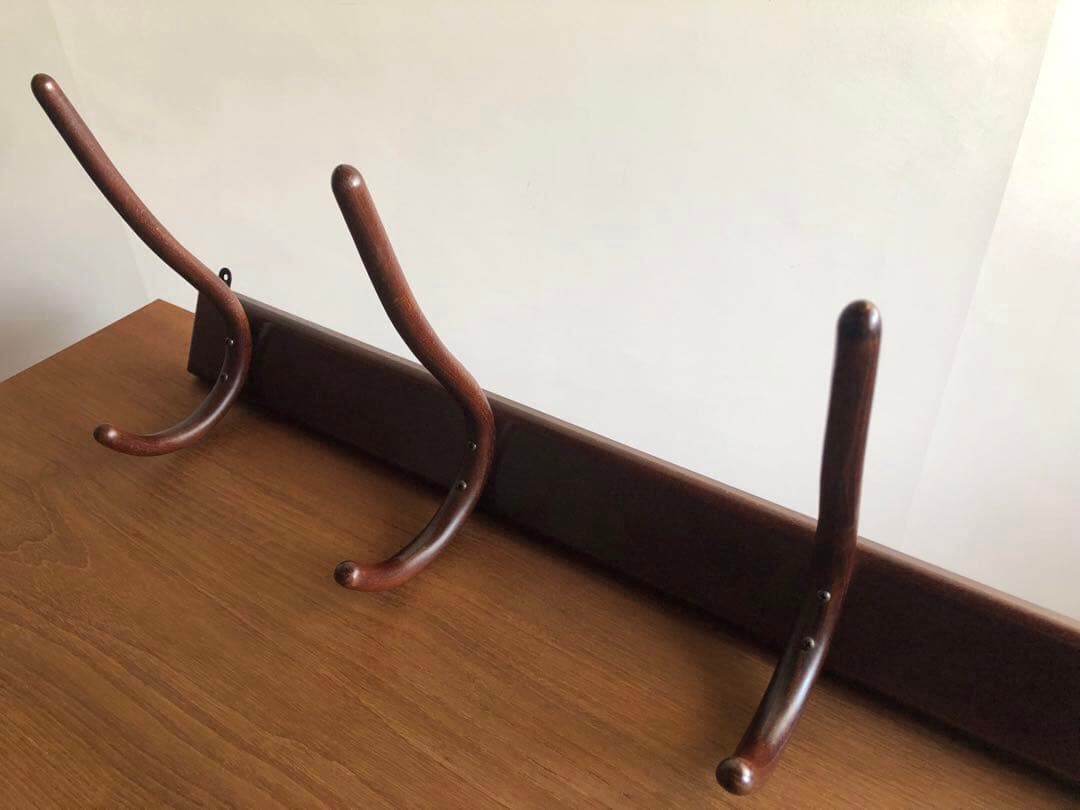 ヴィンテージ 秋田木工社製 壁掛けラック ウォールハンガーラック 帽子掛け