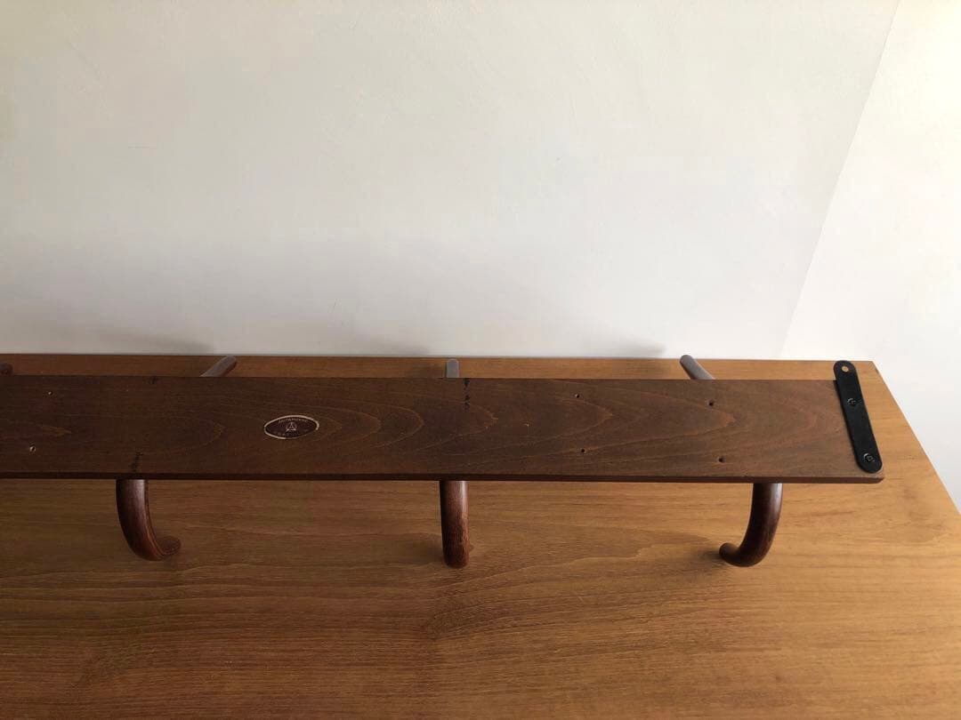 ヴィンテージ 秋田木工社製 壁掛けラック ウォールハンガーラック 帽子掛け