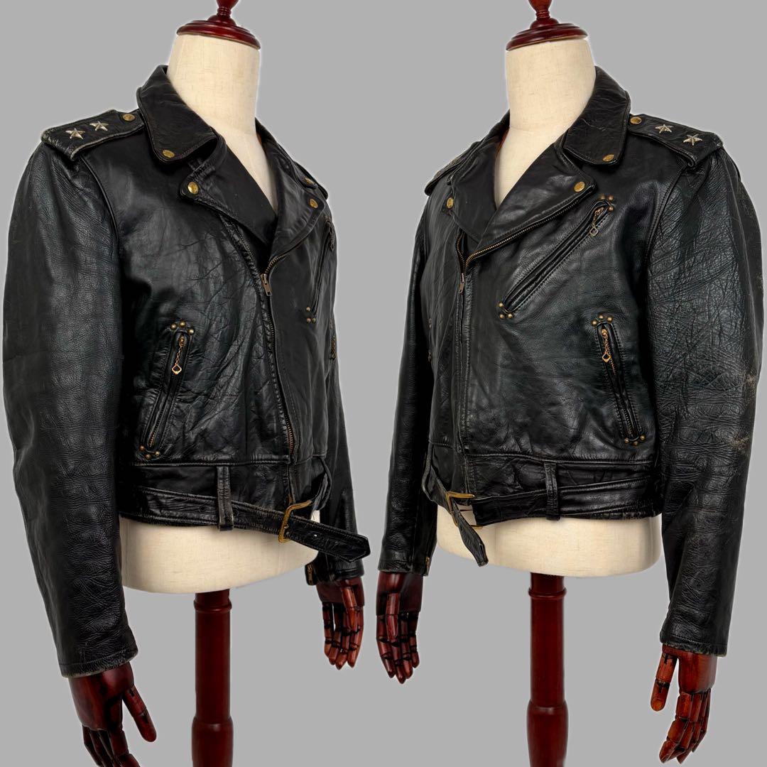 希少 CALIFORNIAN 50s 2スター レザーライダースジャケット 42