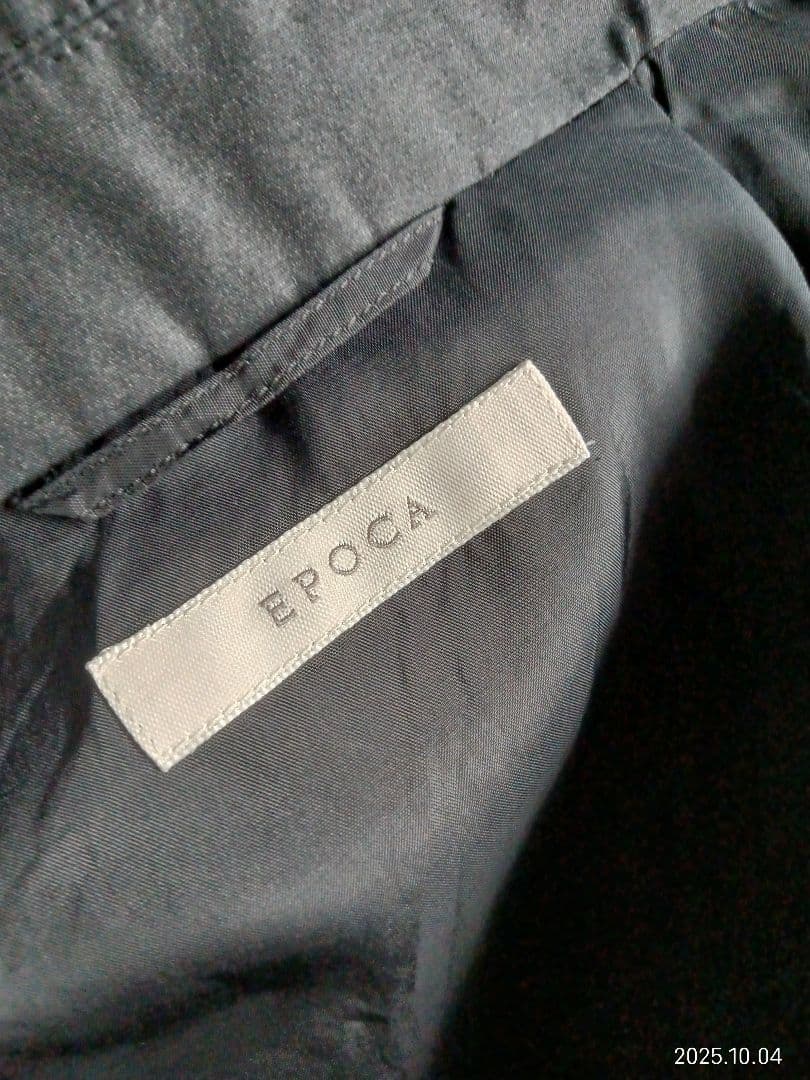 専用　エポカグログラン タフタ トレンチコートブラック 新品