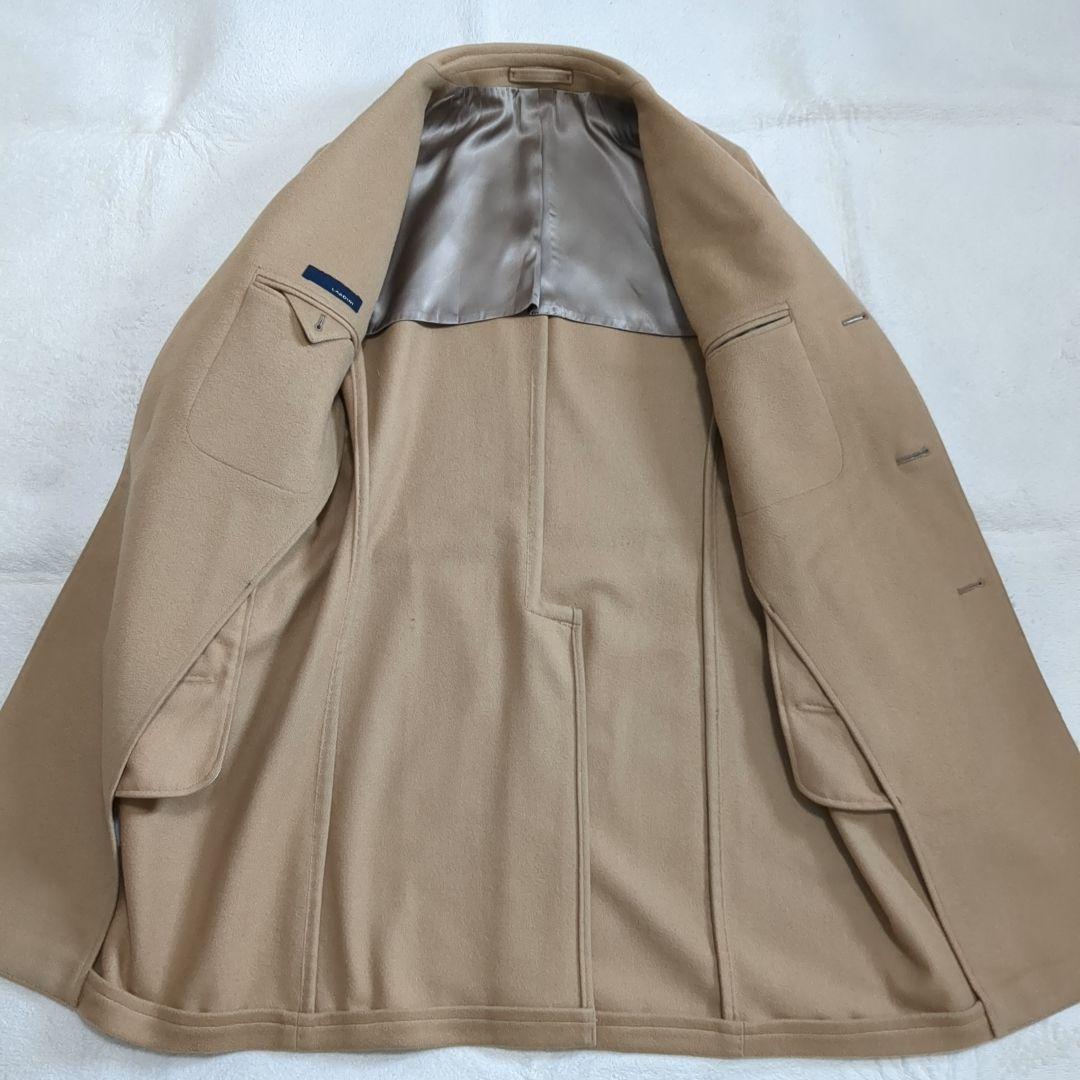 美品 ラルディーニ チェスターコート カシミヤ混 ブートニエール 46サイズ