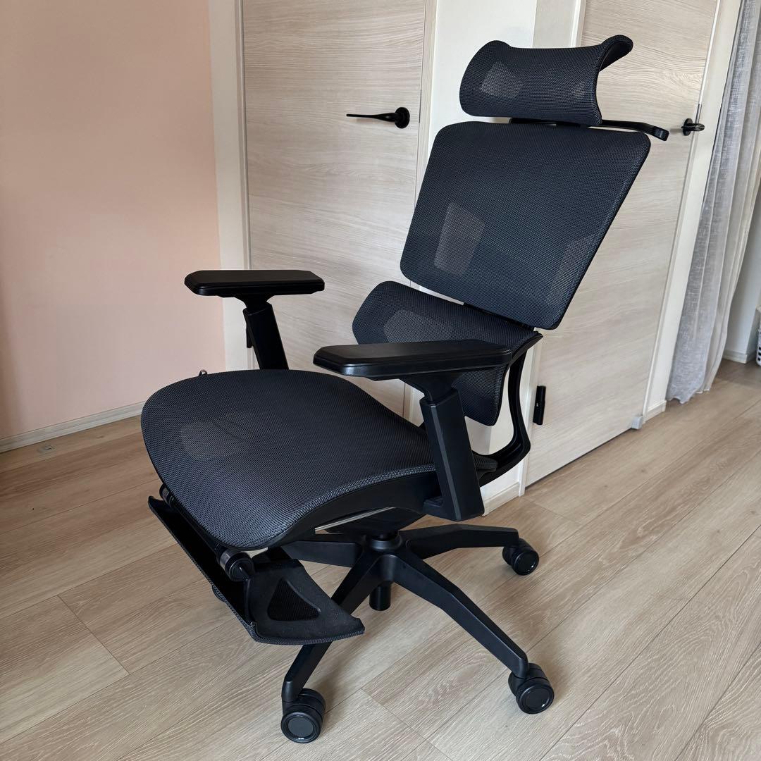 GrowSpica Pro グロースピカプロ　メッシュデスクチェア　ブラック