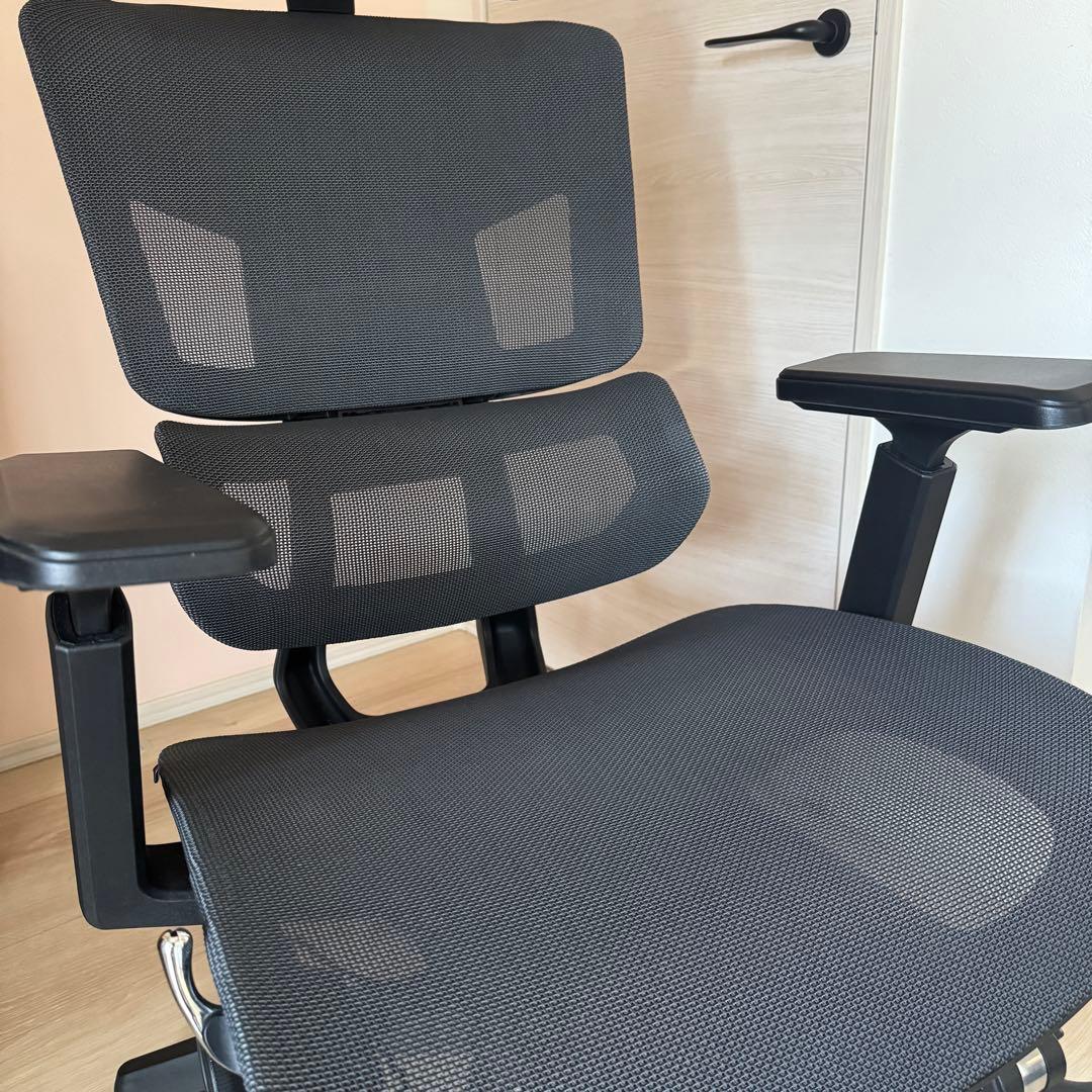 GrowSpica Pro グロースピカプロ　メッシュデスクチェア　ブラック