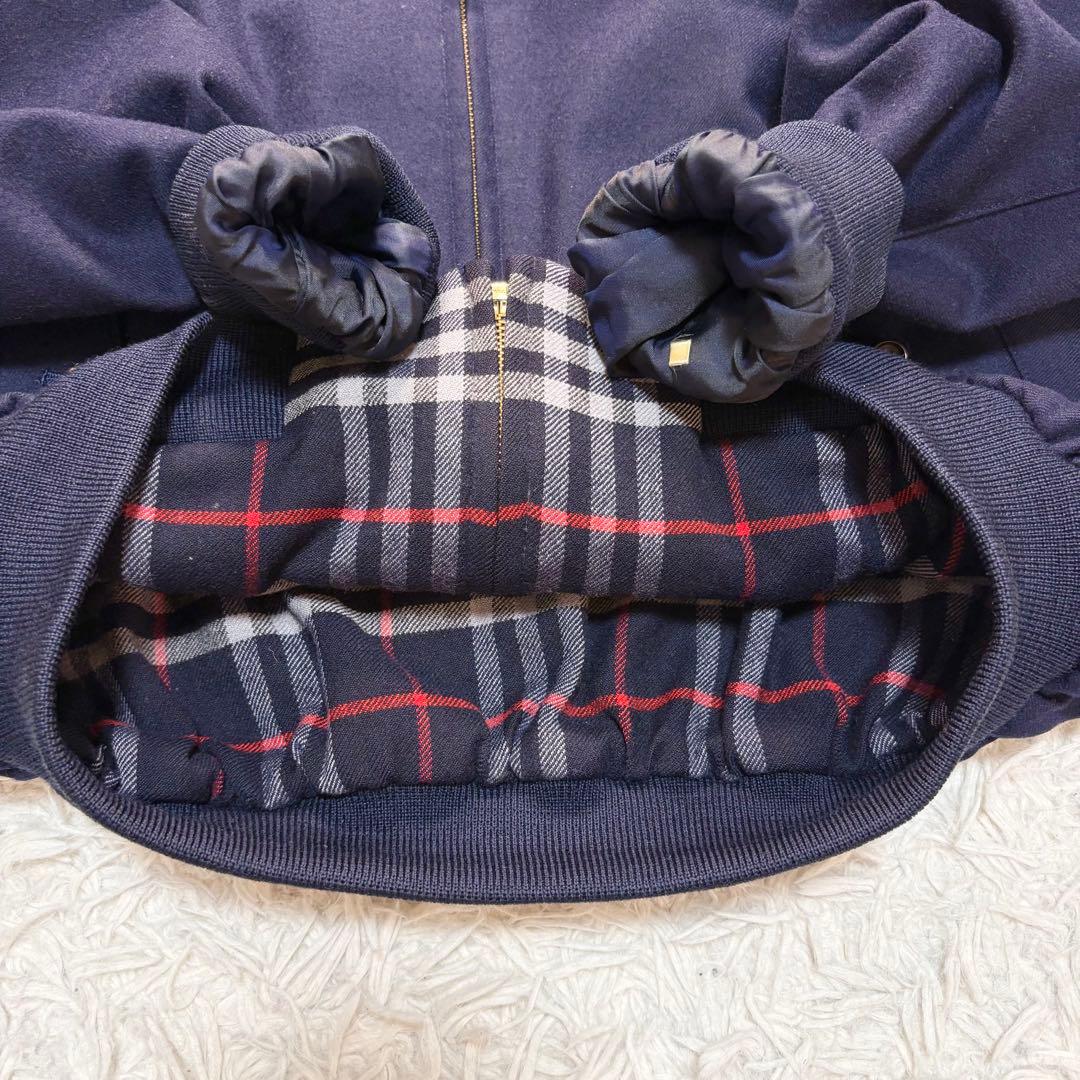 美品 希少 バーバリーズ 90s ハリントンジャケット ノバチェック ウール