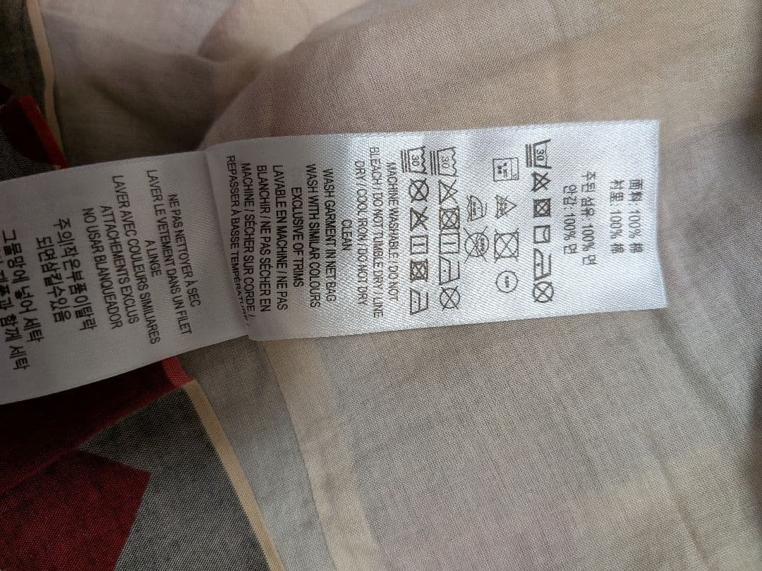 BURBERRY Children　ハート柄・チェック柄長袖ワンピース