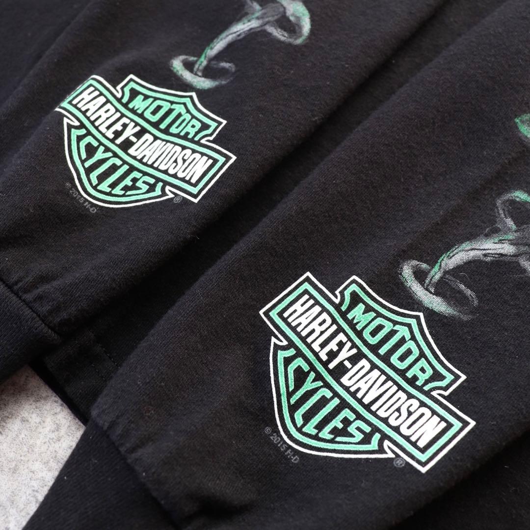 10s ハーレーダビッドソン TREASURE ヒョンソク着用 長袖 ロンT