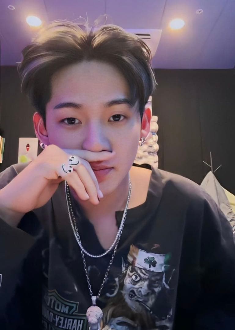 10s ハーレーダビッドソン TREASURE ヒョンソク着用 長袖 ロンT