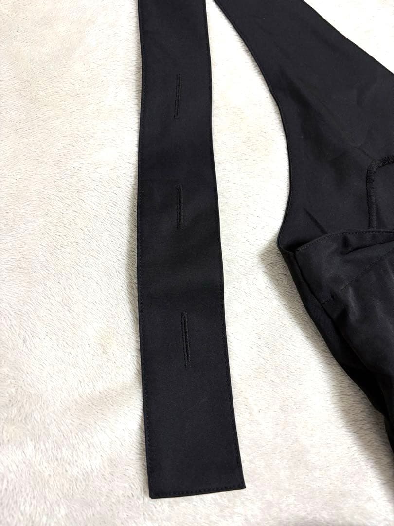 アンミヌ UNMINOU スカラップオールインワン　黒　ブラック