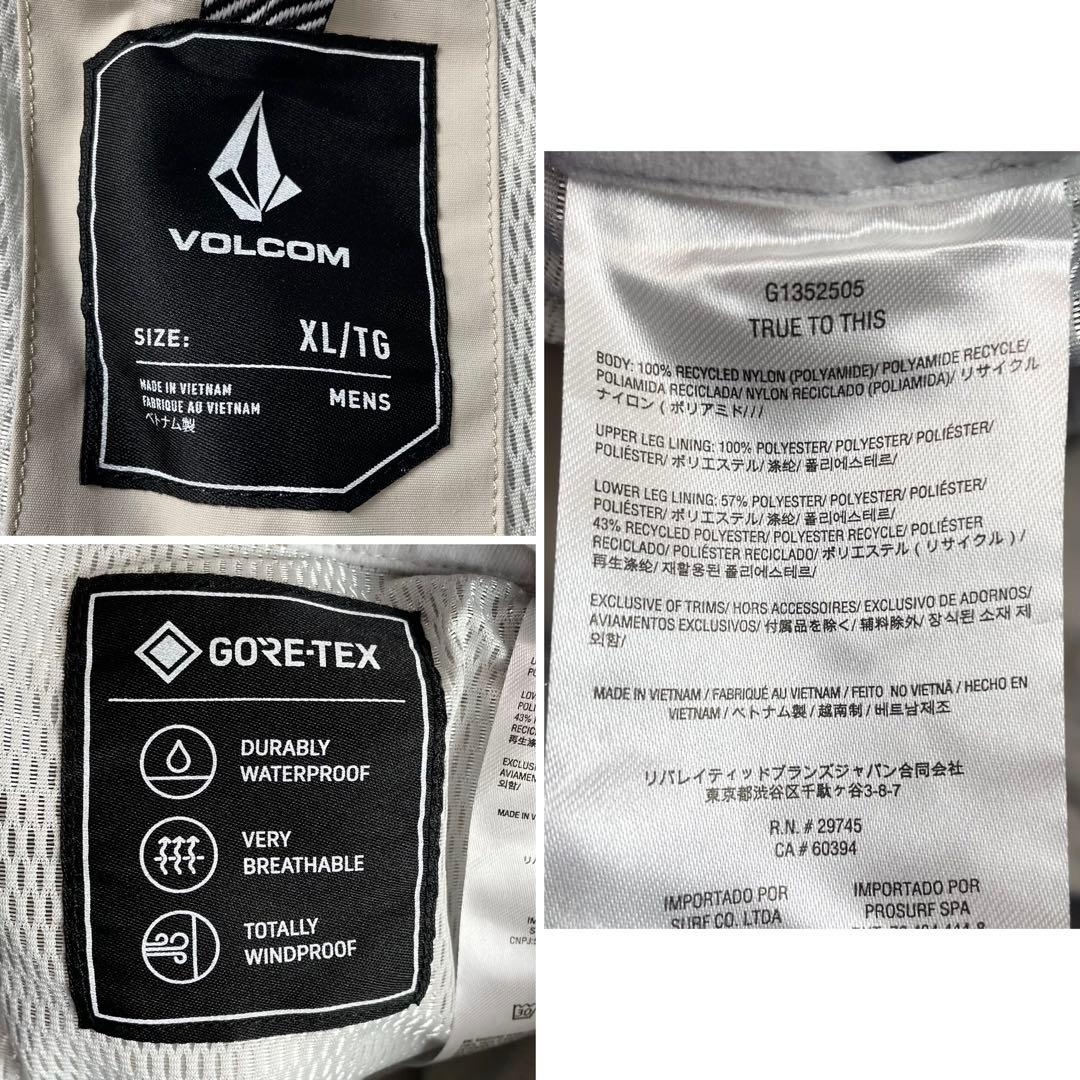 美品✨XLサイズ✨VOLCOM スノーボードパンツ GORETEX 撥水/防風