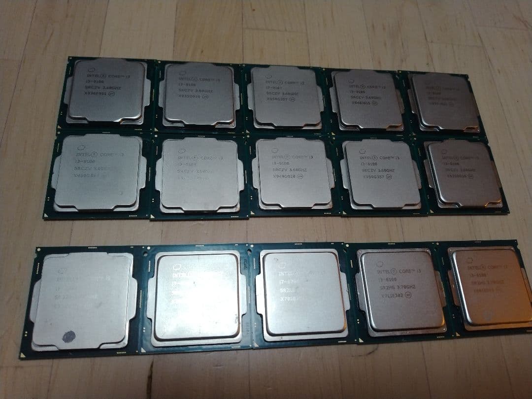 i3-9100×10枚　他、計15枚