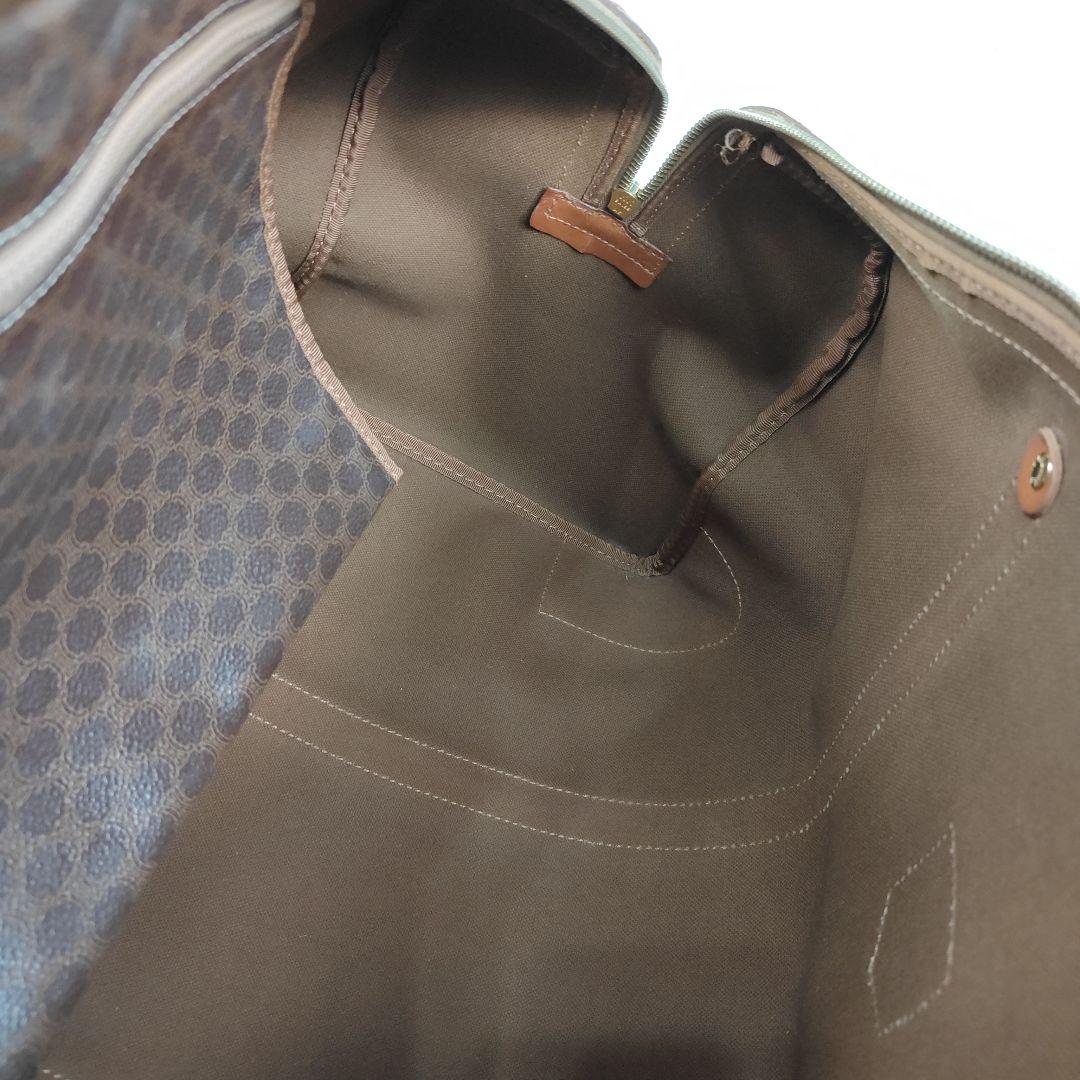 CELINE　ボストン　マカダム　トリオンフ　大容量　PVC　レザー　旅行鞄