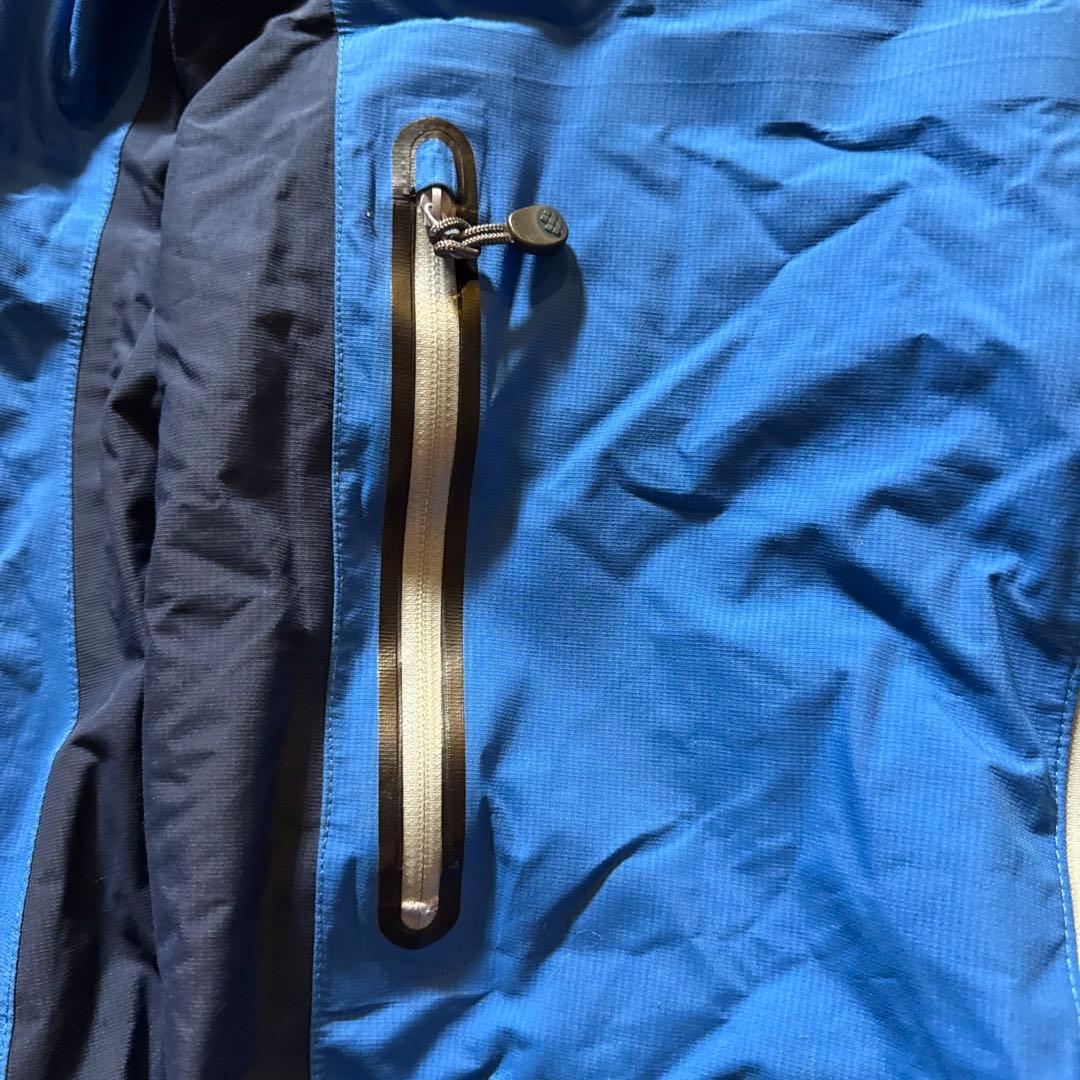 montbell ストームパーカ tech shell jacket S ブルー