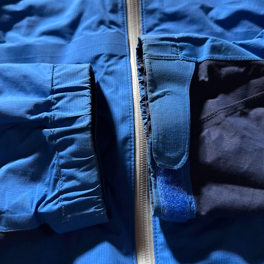 montbell ストームパーカ tech shell jacket S ブルー