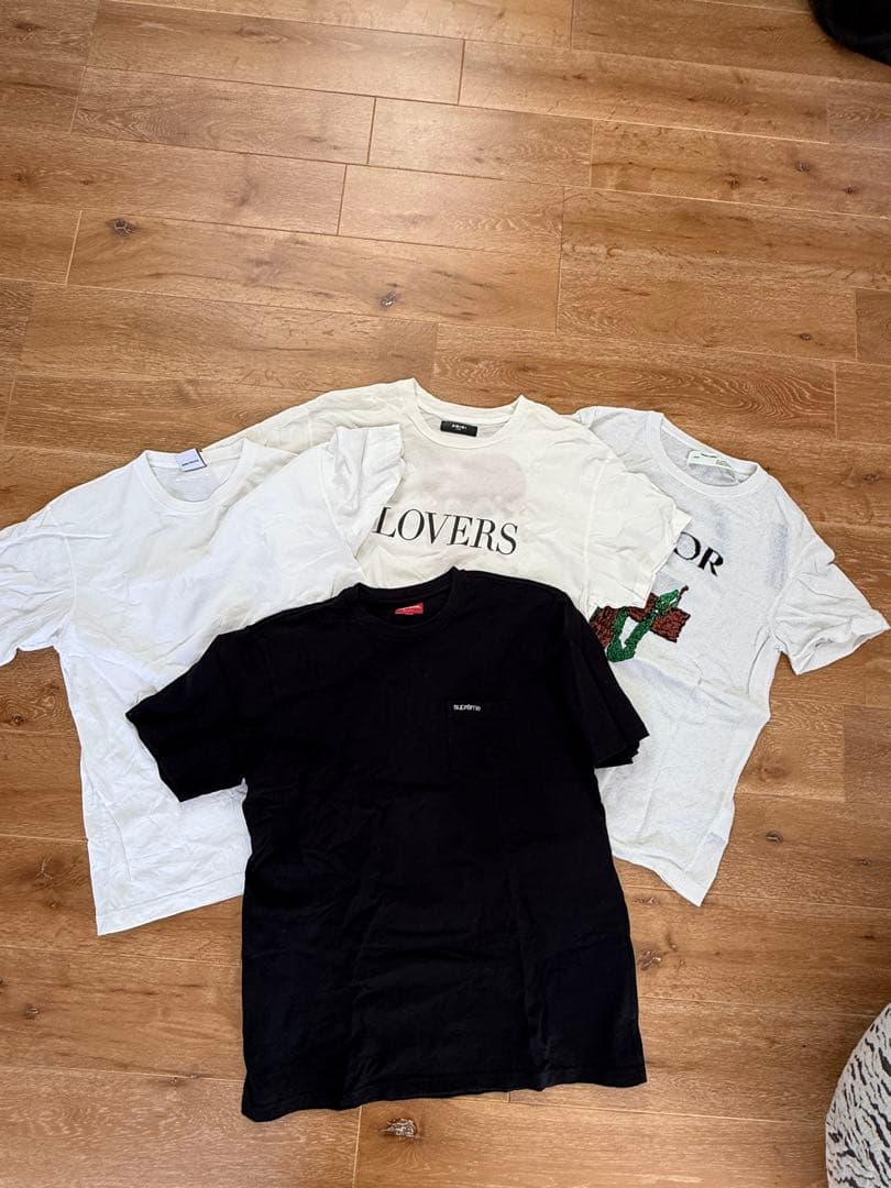 金*山様 シュプリーム・ヴェトモン・アミリ・オフホワイト　tシャツまとめ売り