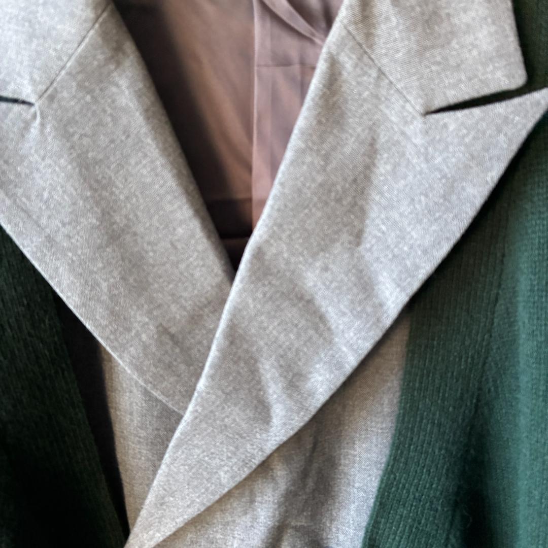 トップス TTT MSW 22aw knit docking tailor jacket