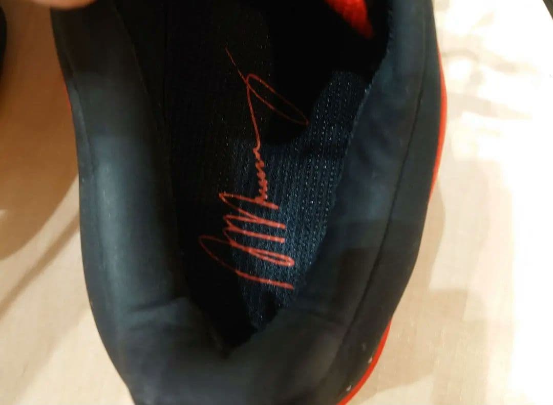 【ほぼ未使用】adidas テニスシューズ 黒/赤　27.5　バリケード6 AC