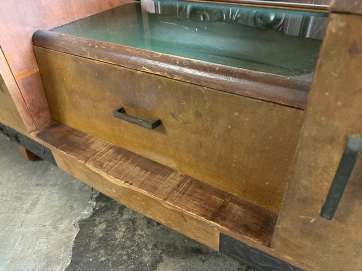 昭和　アンティーク　レトロ　ドレッサー　鏡台　姿見　ミラー　化粧台