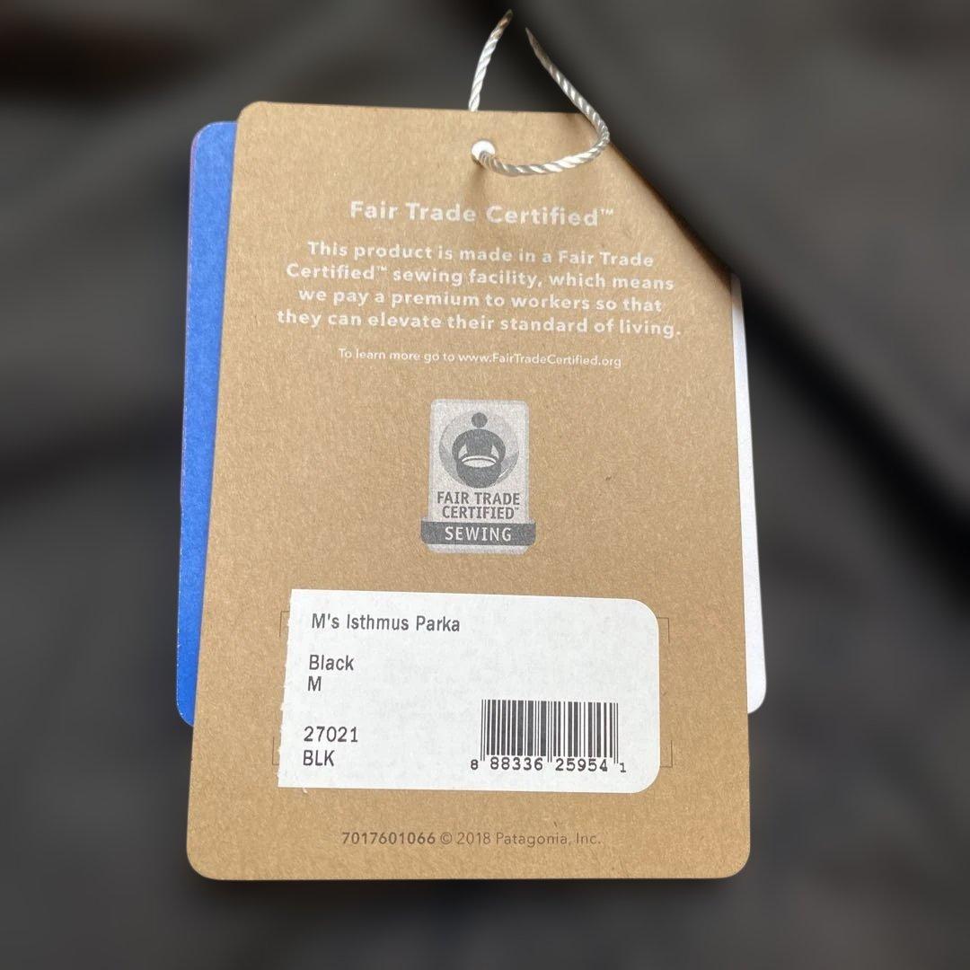 【タグ付】パタゴニア イスマスパーカー BLK ブラック マウンテンパーカー M