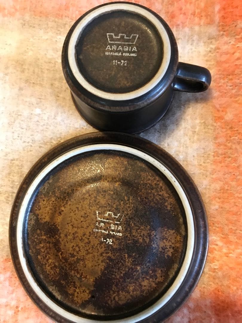 ARABIA製デミタスカップ4客フィンランド