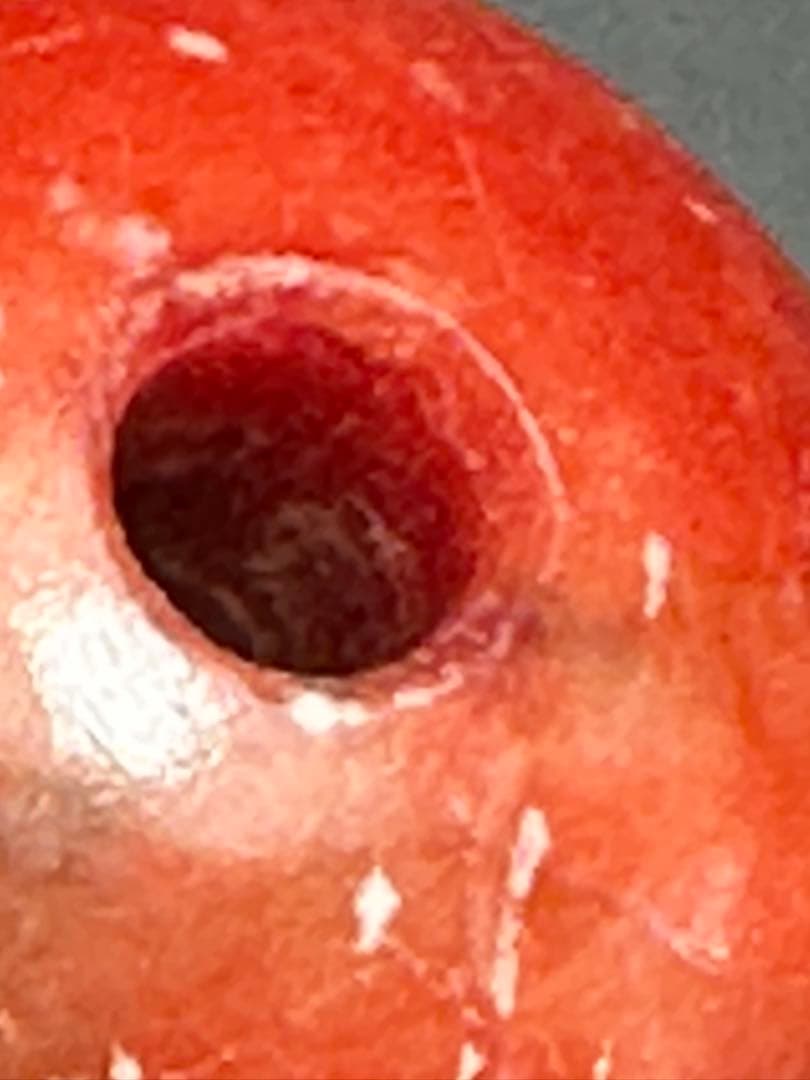 赤玉　風鎮　掛け軸飾り　房飾り　中国美術　検索:珊瑚　サンゴ　瑪瑙　赤石