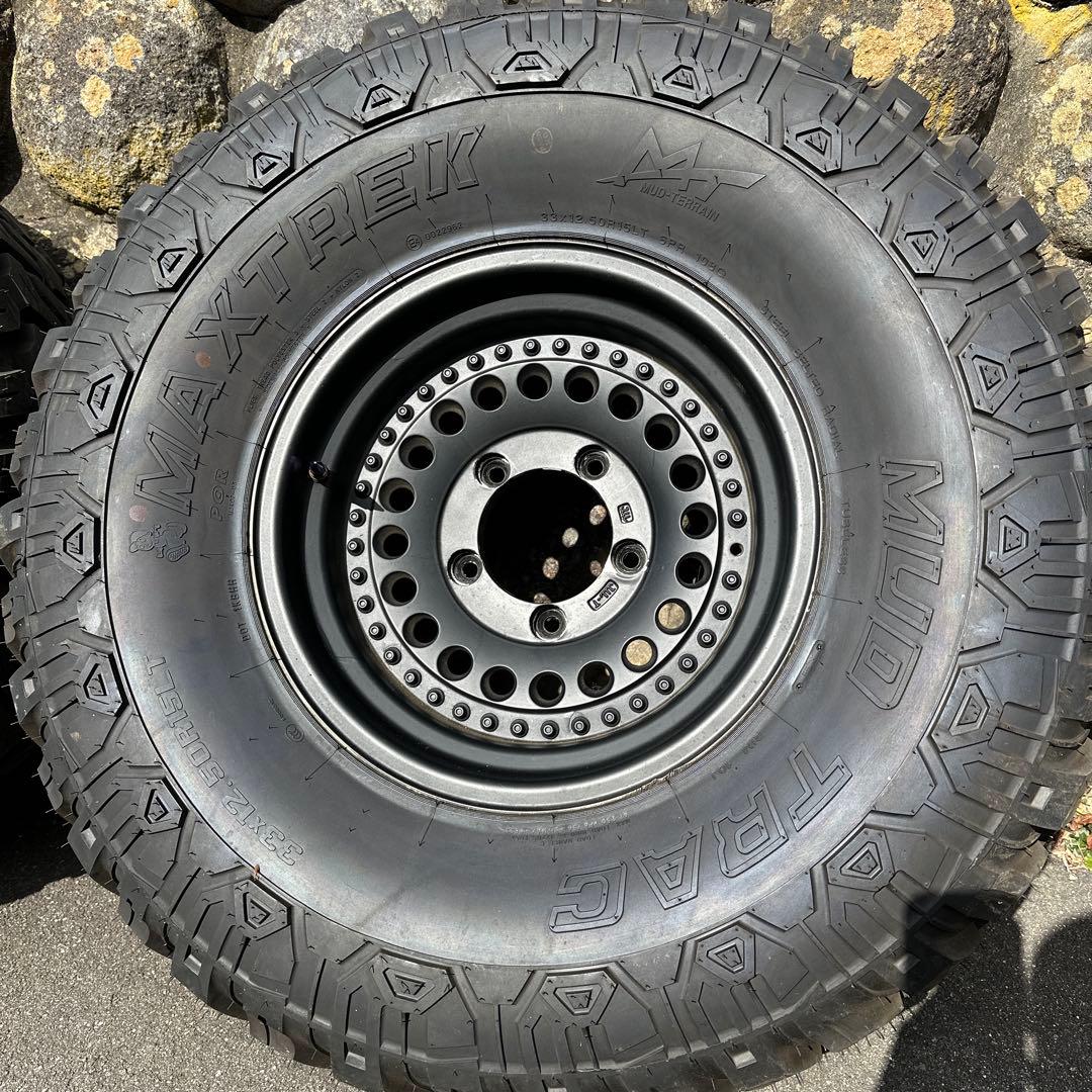 MAXTREK MUD TRAC 15インチタイヤホイールセット！4本 引き取り