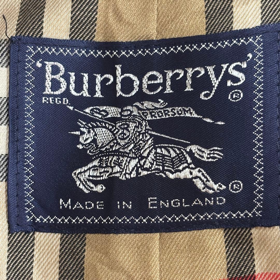 希少 80年代 バーバリー 英国製 トレンチコート ノバチェック ダブル