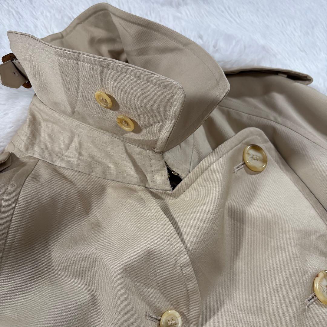 希少 80年代 バーバリー 英国製 トレンチコート ノバチェック ダブル