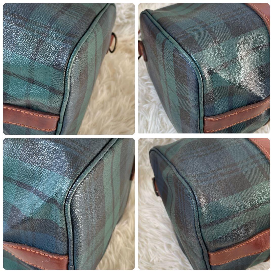 POLO RALPH LAUREN ブラックウォッチ柄ミニボストンバッグ