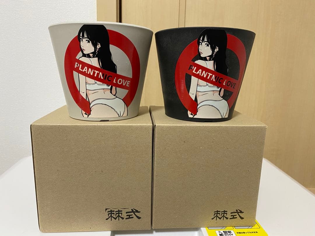 backsideworks PLANTNIC LOVE4 アート鉢セット