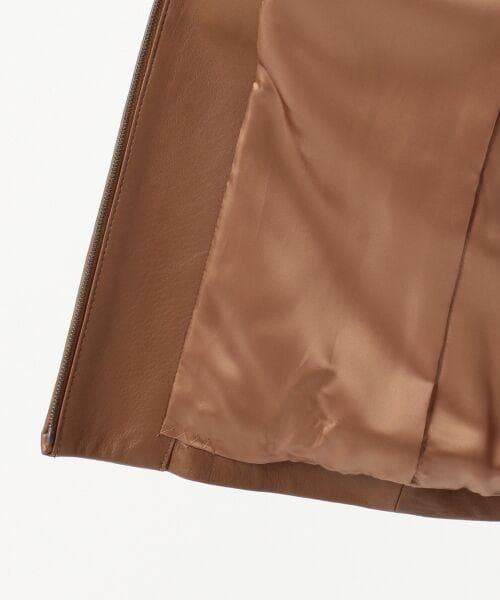 美品　自由区　25周年　【mi-mollet掲載】ラムレザージャケット　ブラウン