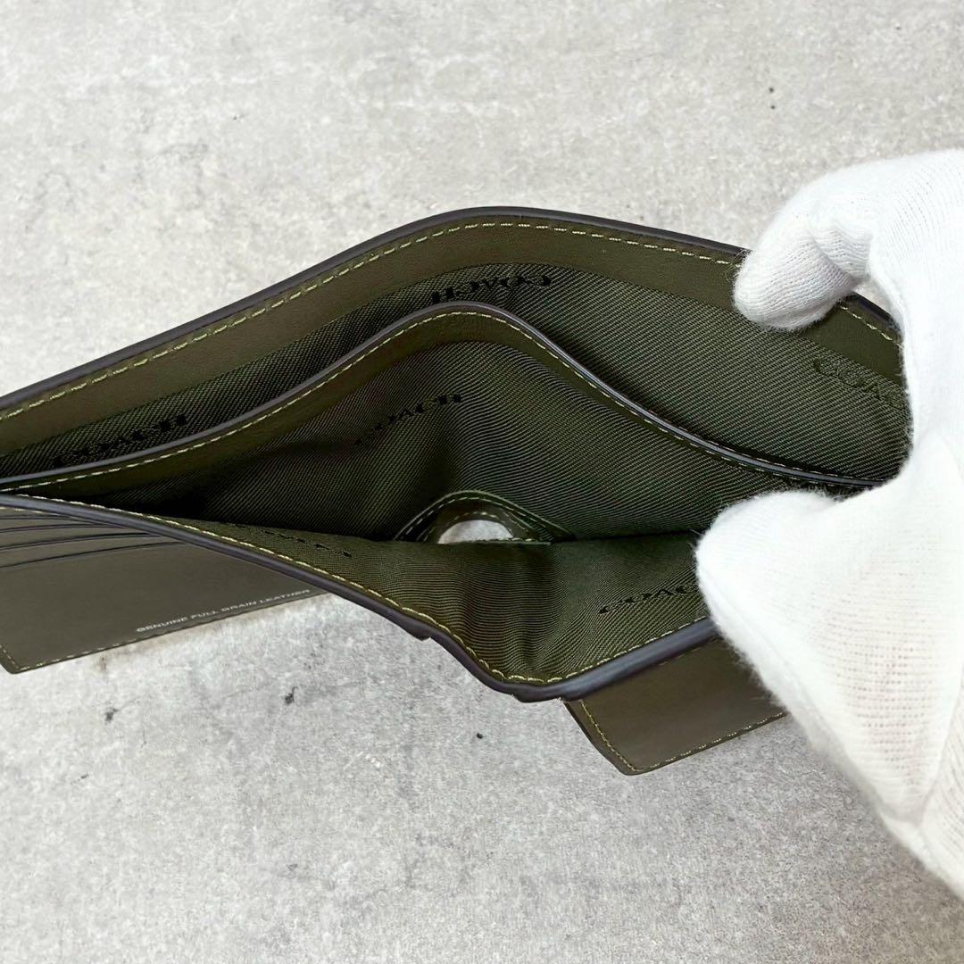 COACH 財布  ウォレットCZ268 OLV コーチ 二つ折り レザー