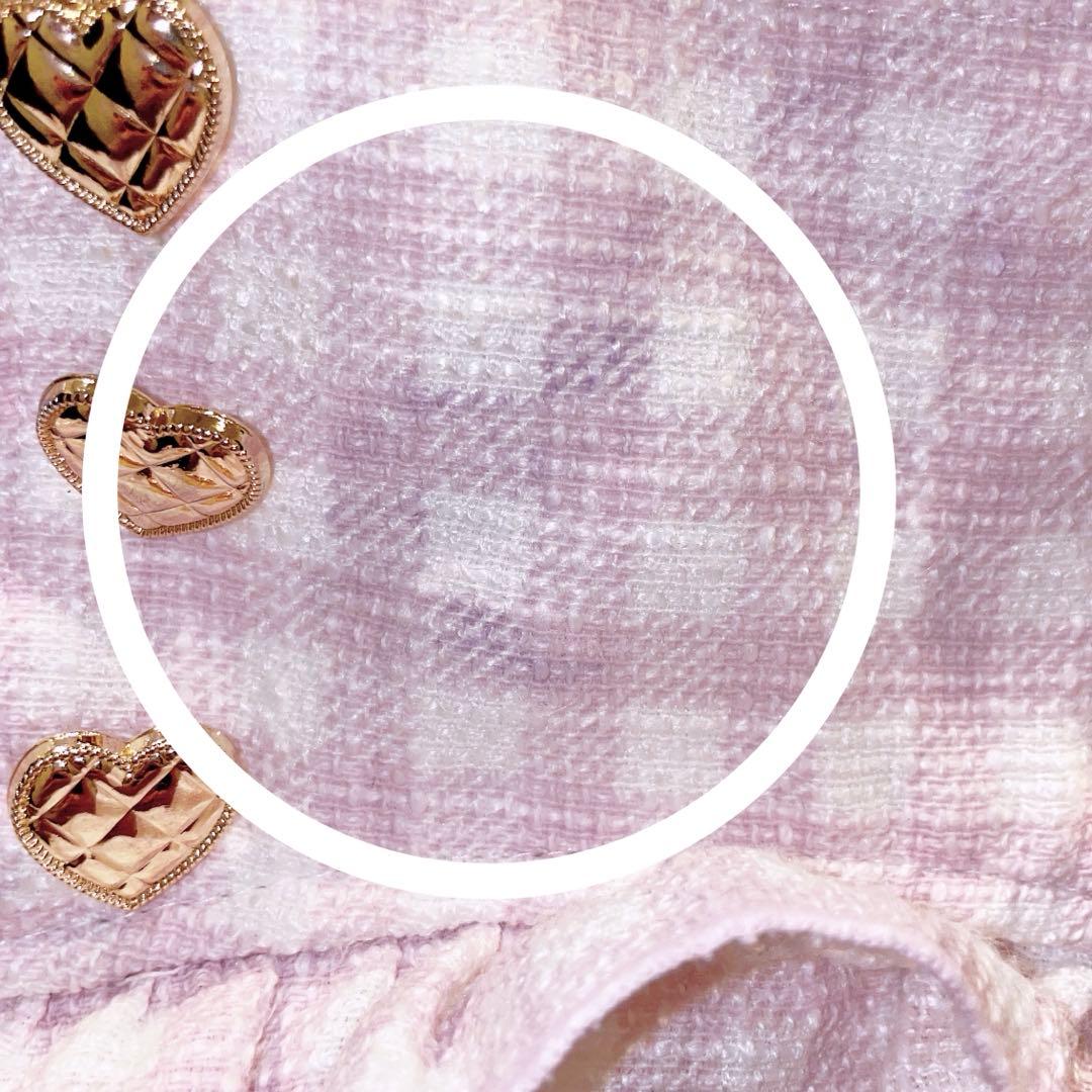 LIZLISA　リズリサ　ギンガムツイードサスペンダーつきチェックスカパン　地雷