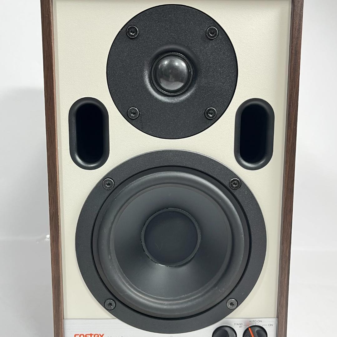 美品 FOSTEX FS-4AS W ペア ハイレゾ対応 アクティブスピーカー