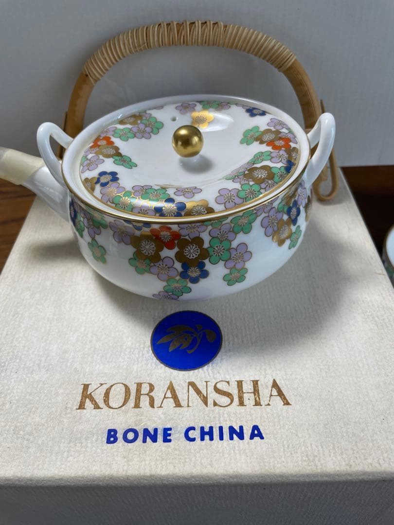KORANSHA 金彩梅茶器セット