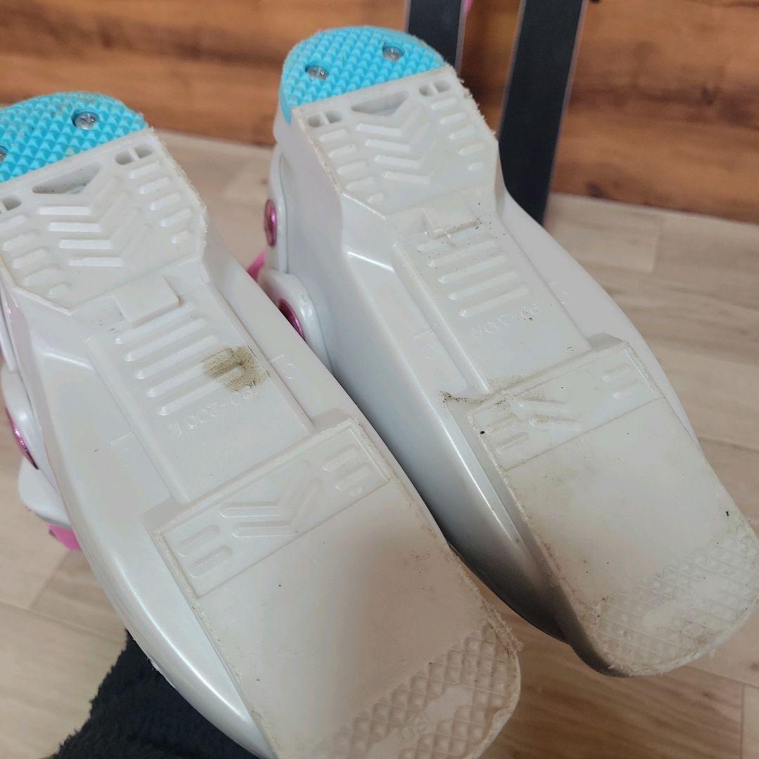 KAZAMA カザマ スキー 4点セット 106cm キッズ用 ジュニア ピンク