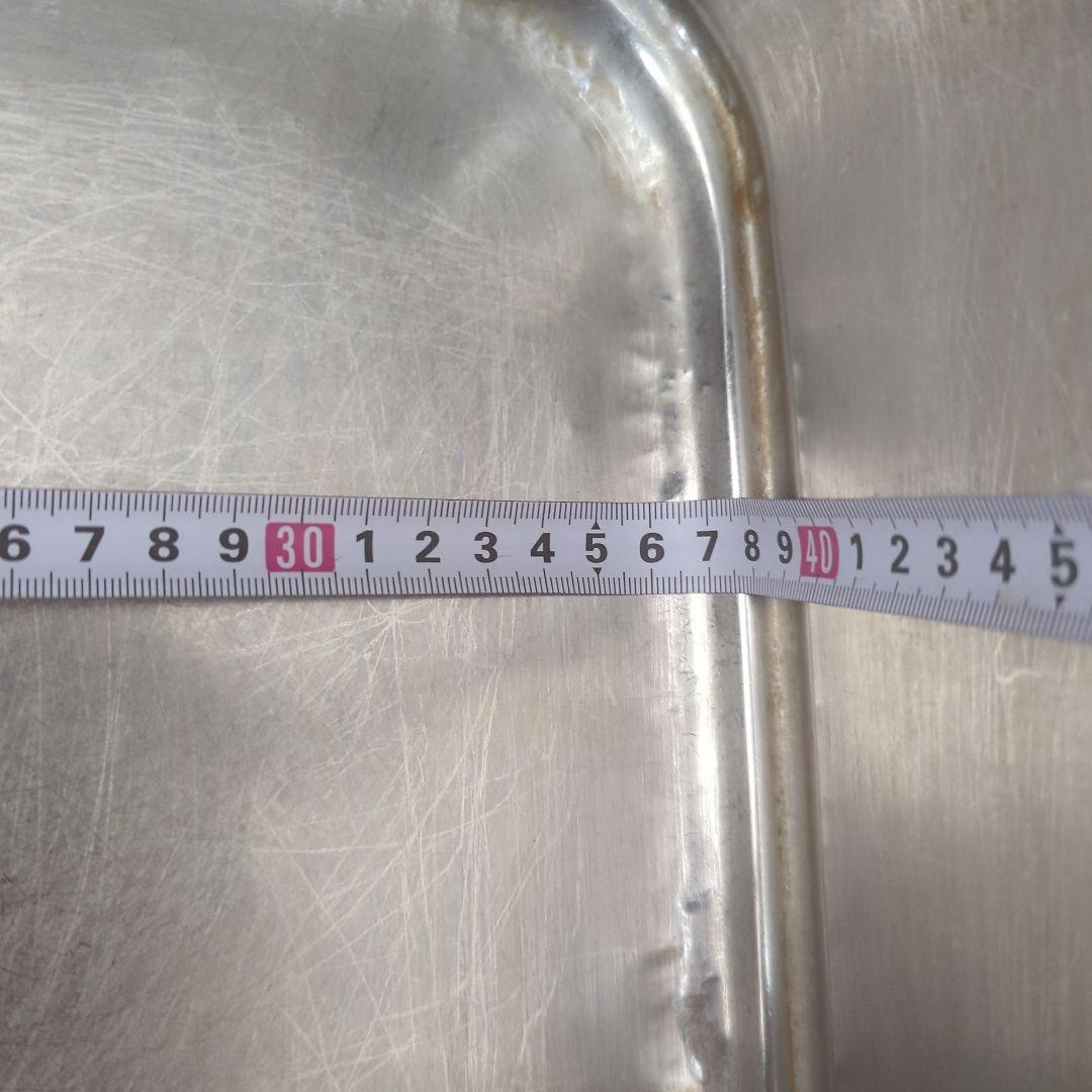 蓋なしアルミ飯台　ジャンクガーデン　アンティーク　昭和古道具　骨董　レトロ