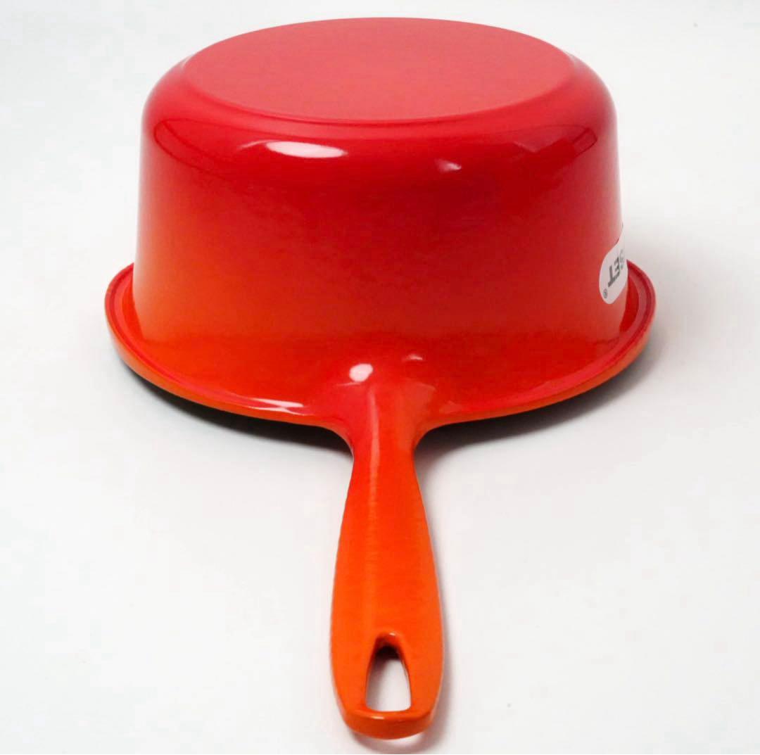 【美品】LE CREUSET　ソースパン　オレンジ　20cm