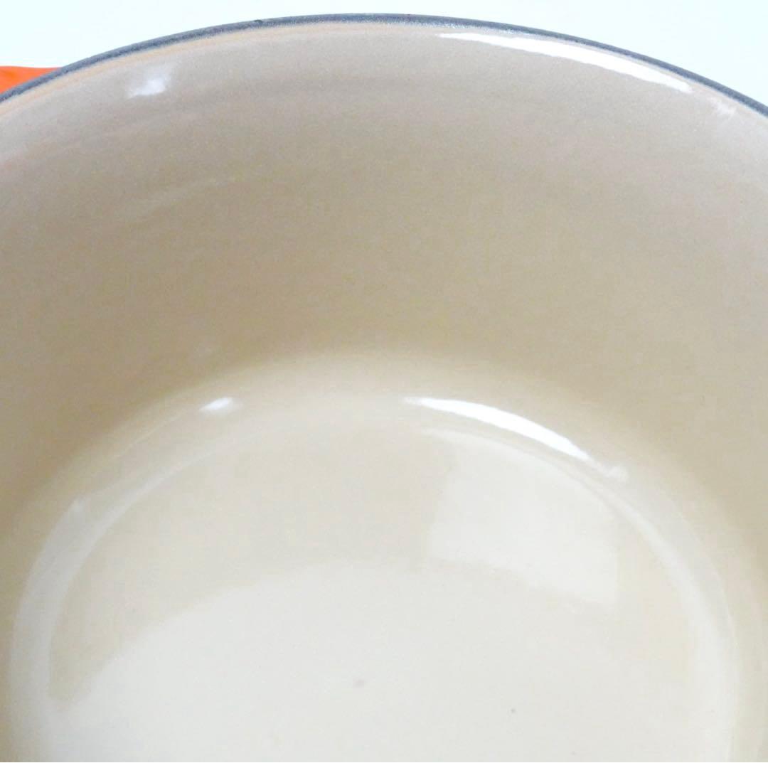【美品】LE CREUSET　ソースパン　オレンジ　20cm