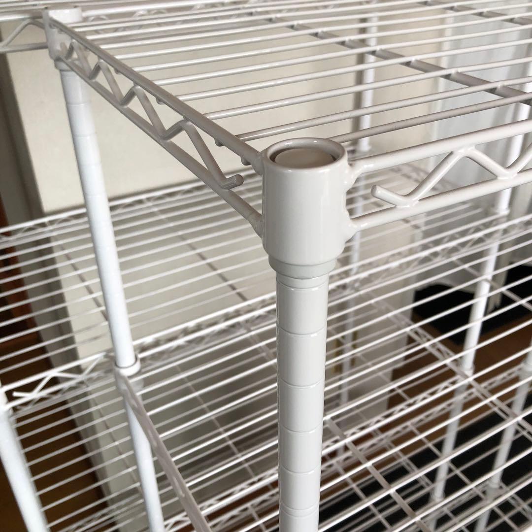 アイリスオーヤマ　スチールラック　ホワイト 白　メタルラック　2台セット　ニトリ