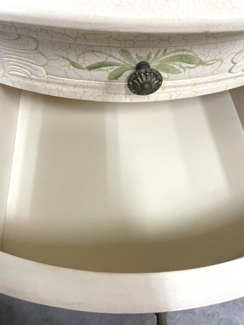 アンティーク調 サイドテーブル 電話台 引き出し付き