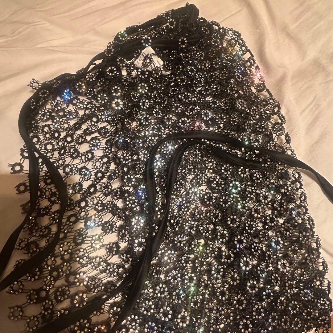 スパークルラップスカート / Sequined Wrap Skirt