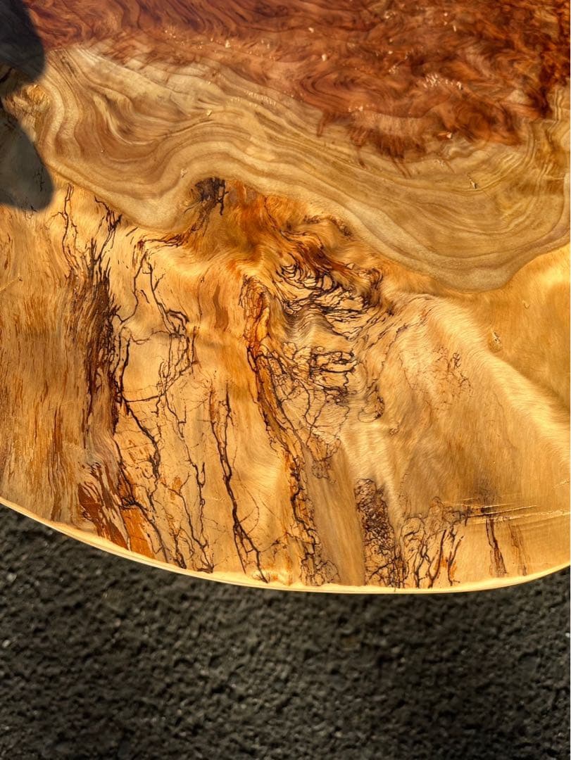 [たのメル便] 天杉　漣杢(さざなみもく) ローテーブル　無垢材　新品未使用